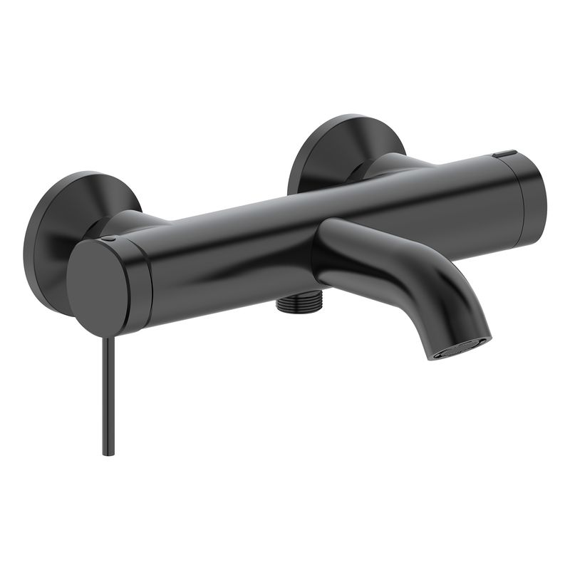 Baños-Griferia-Ducha-Tina-Trend-Expuesta-Negro-Mate