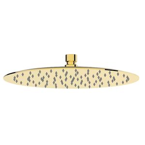 Plato Ducha Urban Redondo 25 Cm 1 Jet S/Brazo Dorado