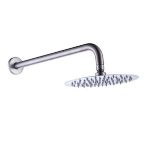 Plato de Ducha Fija con Brazo a Muro Home-N Brushed 250 mm