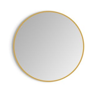 Espejo Sharon round borde Dorado Ø800mm con Led