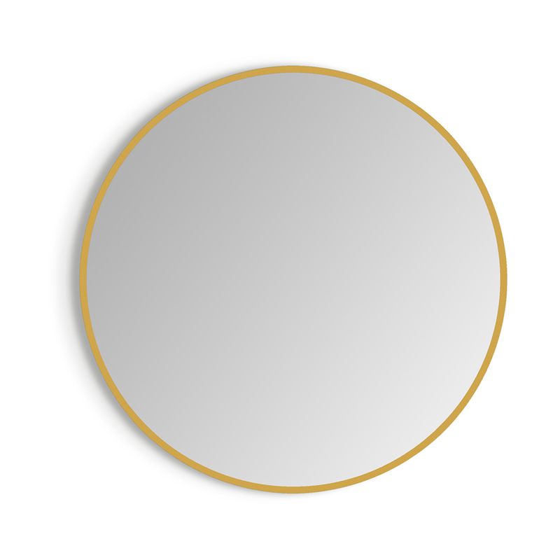 Baños-Espejo-Sharon-round-borde-Dorado-Ø800mm-con-Led