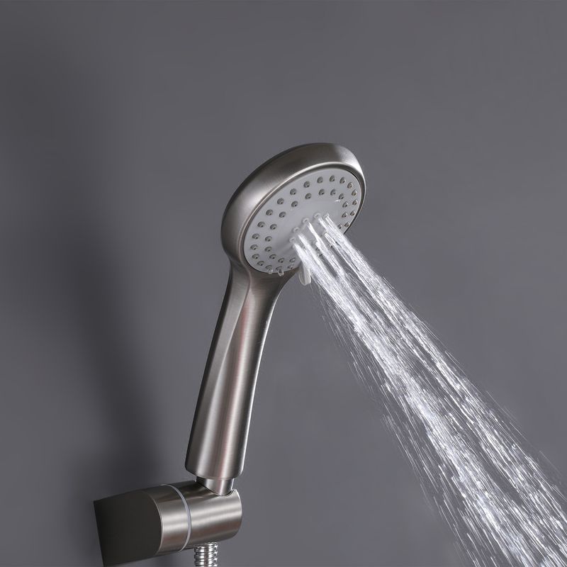 Baños-Griferia-Ducha-Tina-New-home-Expuesta-C-Ducha-Fono-Flexible-Soporte-Brushed
