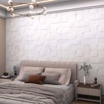Pisos-y-Muros-Wall-Panel-3D-Moon-PU-Barcelona-Blanco-46x107-cm