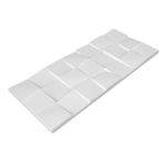 Pisos-y-Muros-Wall-Panel-3D-Moon-PU-Barcelona-Blanco-46x107-cm