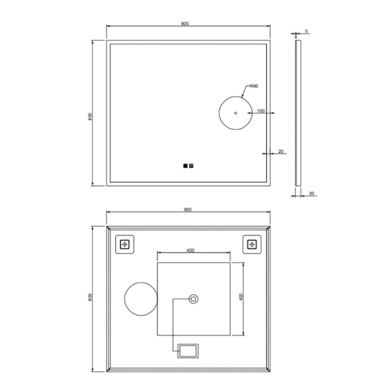 Baños-Espejo-Led-Style-Desempañante-y-Aumento-90x80-cm