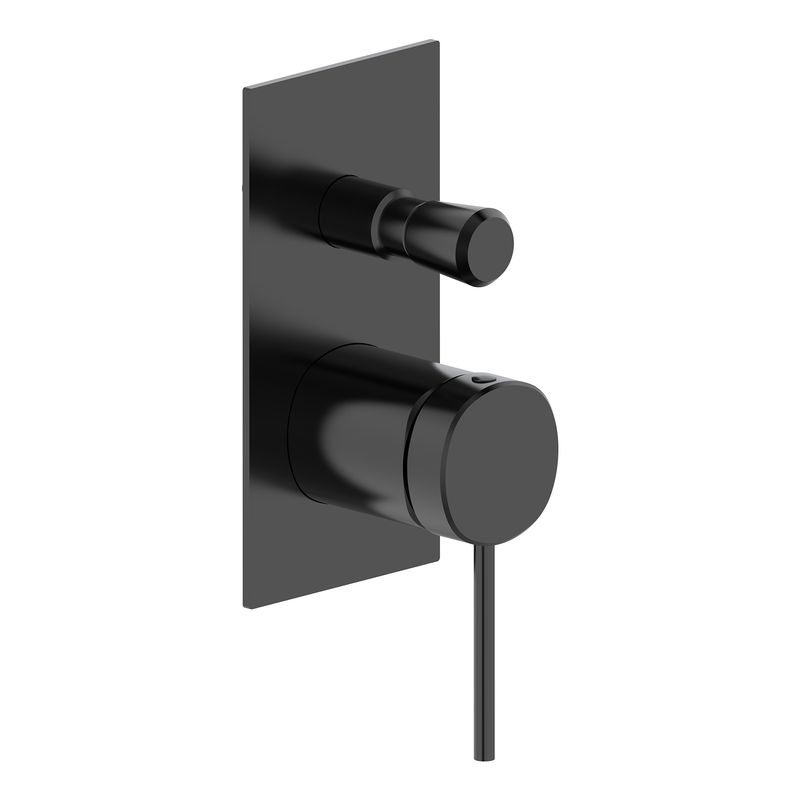 Baños-Mezclador-Tina-Trend-Empotrado-2-Vias-Negro-Mate