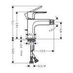 Baños-Griferia-Bide-Rebris-S-C-Desague-Automatico-72210000-Cromo