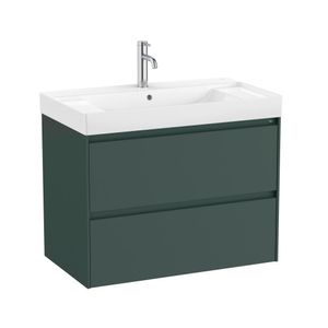 Mueble con Cubierta 2 cajones Mate Ona Unik Verde Mate 800x460x645mm