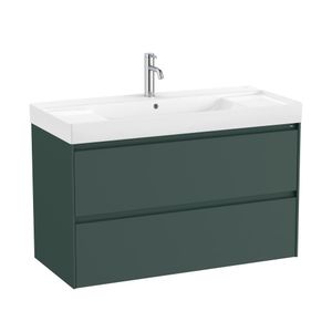 Mueble con Cubierta 2 cajones Ona Unik Verde Mate 1000x460x645mm