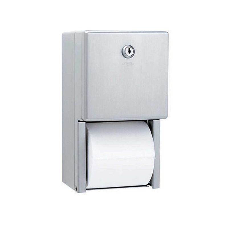 Baños-Dispensador-Clasica-Papel-Higienico-dos-Rollos-a-Muro-SaTinado