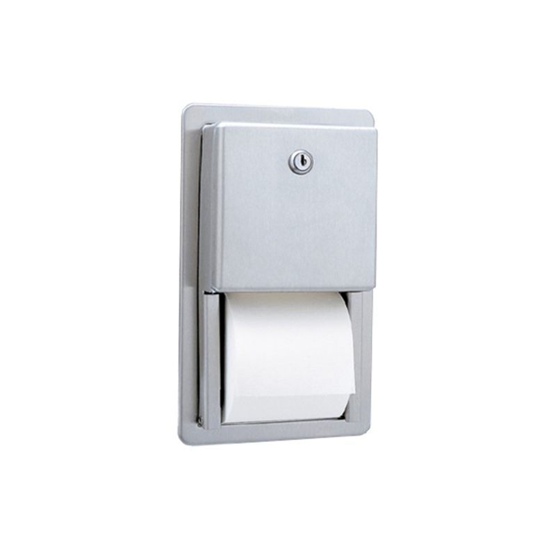 Baños-Dispensador-Clasica-Papel-Higienico-dos-Rollos-Empotrado-a-Muro-SaTinado