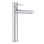 Baños-Griferia-lavamanos-Level-Alta-27cm-sin-Desague-Cromo