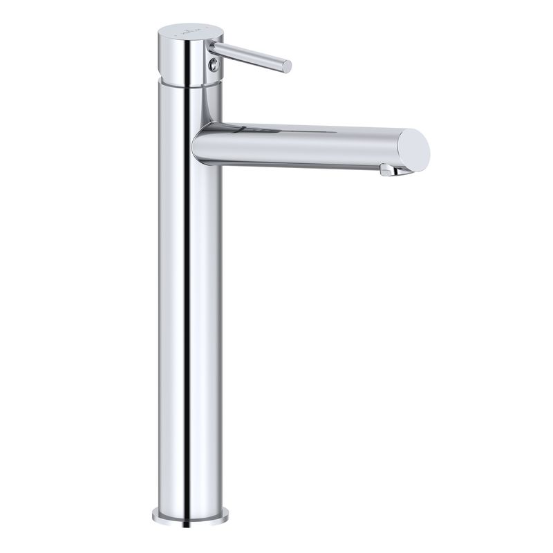 Baños-Griferia-lavamanos-Level-Alta-27cm-sin-Desague-Cromo