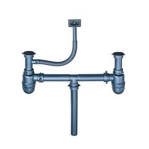 Sifón Doble Lavaplatos Extensión 114 cm