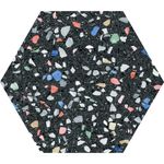 Pisos-y-Muros-Porcelanato-Venice-Negro-Mate-Hexagonal-22x25-cm