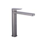 Baños-Griferia-Lavamanos-Luxor-Alta-20-cm-Coldstart-S-Desague-Brushed-Nickel