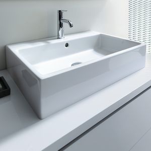 Lavamanos Suspendido Rectangular Vero Air Blanco 1000x470x170 mm