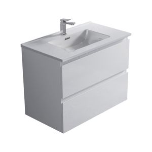 Mueble de Baño Albany 2 Cajones Matte White 590x450x600 mm