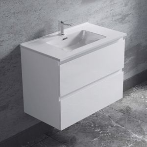 Mueble de Baño Albany 2 Cajones Matte White 590x450x600 mm
