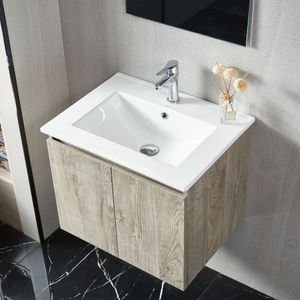 Mueble de Baño 2 Puertas Queen lavamanos Grey Oak 500 mm