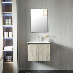 Mueble de Baño 2 Puertas Queen lavamanos Grey Oak 500 mm