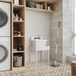Base Lavadero Classic Blanco