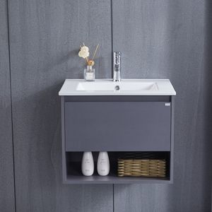 Mueble de Baño Queen 1 Cajón y Repisa Silver Grey 700 mm con Lavamanos