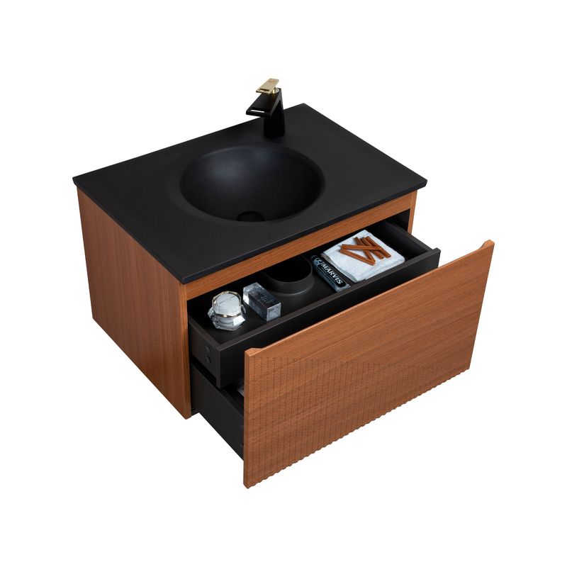 Baños-Mueble-de-Baño-Olso-Light-Oak-con-Lavamanos-Negro-Mate-750-mm