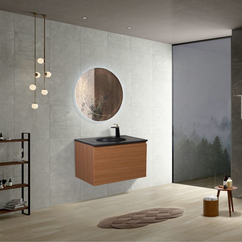 Baños-Mueble-de-Baño-Olso-Light-Oak-con-Lavamanos-Negro-Mate-750-mm