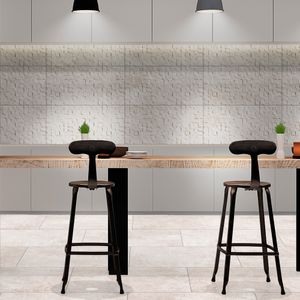 Gres Porcelánico District Blocks Blanco Mate 30x60 cm