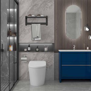 Mueble De Baño Avant 90 Cm 2 Cajones Deep Blue con Lavamanos