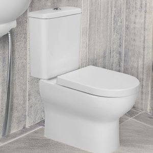 WC Atenas a Piso Ada Rimless Dual Blanco distancia 270 mm