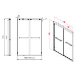 Baños-Mampara-Ducha-Artemisa-Vidrio-Templado-Doble-Corredera-Reversible-1400x1950mm-