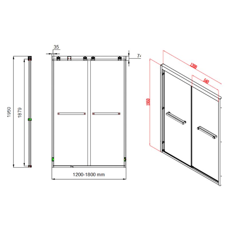 Baños-Mampara-Ducha-Artemisa-Vidrio-Templado-Doble-Corredera-Reversible-1400x1950mm-