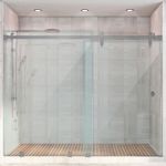 Baños-Mampara-Ducha-Corredera-Incolora-Acero-Inoxidable-170x190-cm