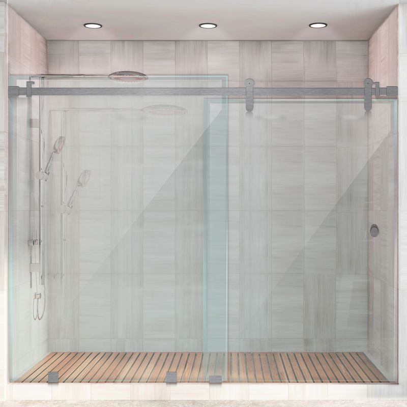 Baños-Mampara-Ducha-Corredera-Incolora-Acero-Inoxidable-170x190-cm