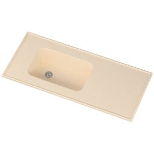 Cubierta De Mármol Sintético con Lavaplatos Beige 1200x530 mm