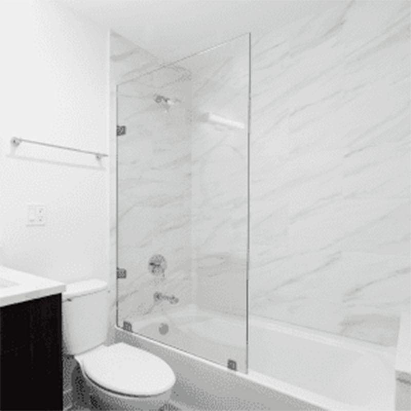 Baños-Mampara-fija-Civita-de-Tina-negro-mate-800x1500-mm