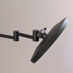Baños-Espejo-Muro-Redondo-con-Aumento-y-Led-Negro-Mate