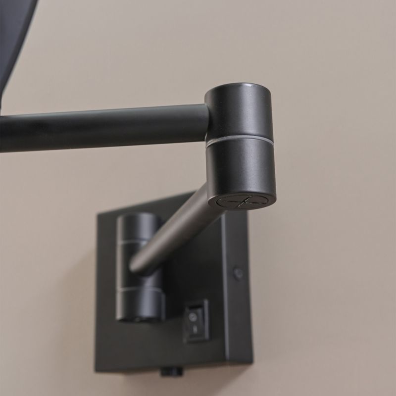 Baños-Espejo-Muro-Redondo-con-Aumento-y-Led-Negro-Mate