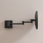 Baños-Espejo-Muro-Redondo-con-Aumento-y-Led-Negro-Mate