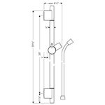 Baños-Barra-de-Ducha-Negro-Mate--900-mm-con-Flexible