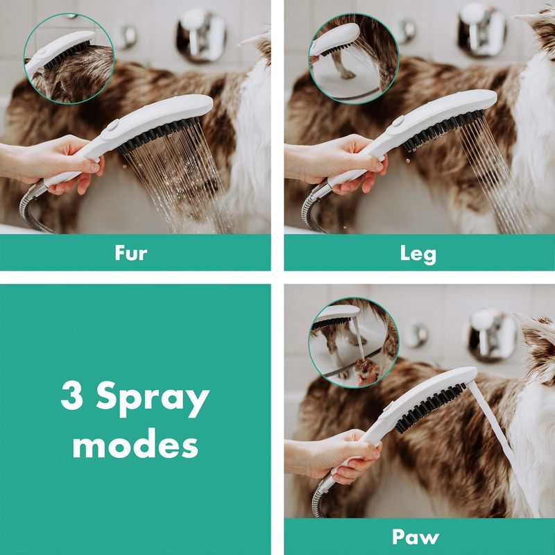 Baños-Ducha-de-Mano-para-Mascotas-Dogshower-3-Jet-Azul