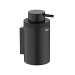 Baños-Dispensador-de-Jabon-Pared-Hotel-s-Round-Negro-Mate-145x100x74mm