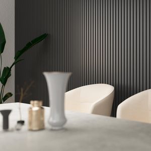 Palillaje Energy MDF Black 121x2800 mm