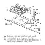 Cocina-Encimera-a-Gas-5-Quemadores-PGQ7G5B90-Inoxidable-70-cm