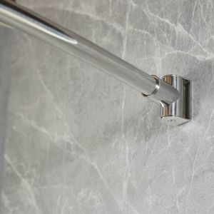 Barra Cortina Curva Inox 1400 mm