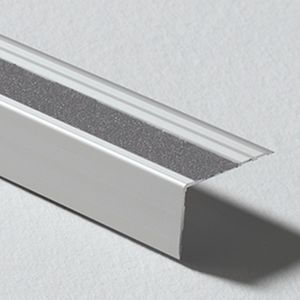 Moldura Novopeldaño Safety Plata Banda Gris 65x40 mm