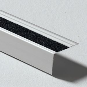 Moldura Novopeldaño Safety Plata Banda Negro 65x40 mm