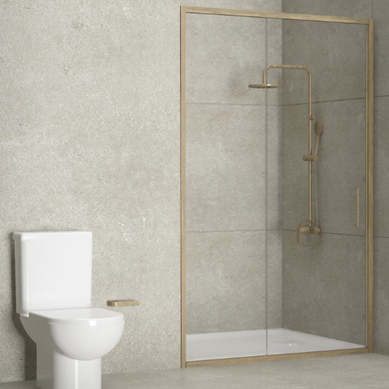 Baños-Mampara-Aura-para-Receptaculo-Antique-Bronce-1400-mm